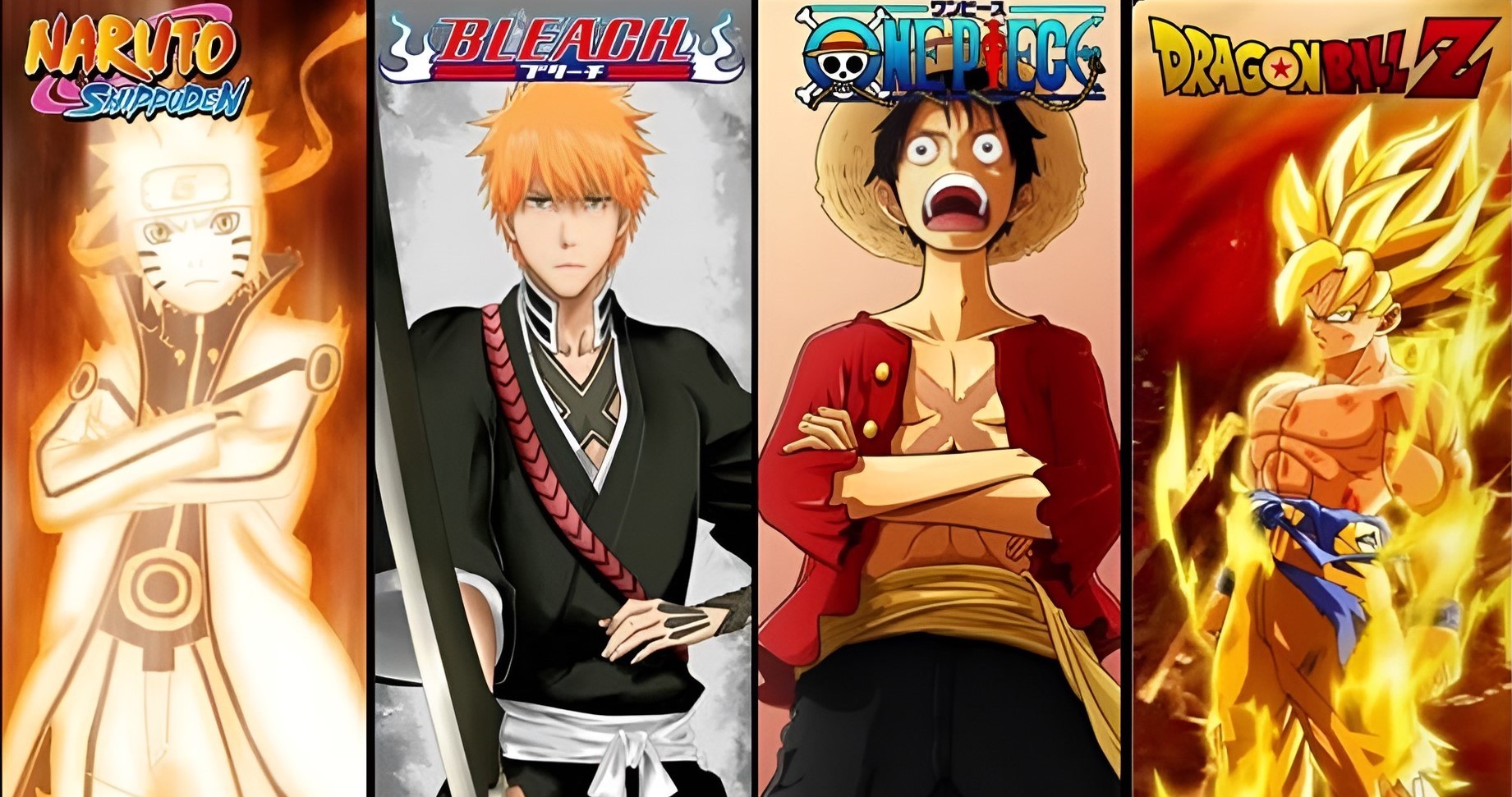 The Big 4 Arc vs Arc! (DBZ, Naruto, One Piece, Bleach)[OUTDATED]