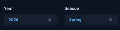 Spring 2026 opening