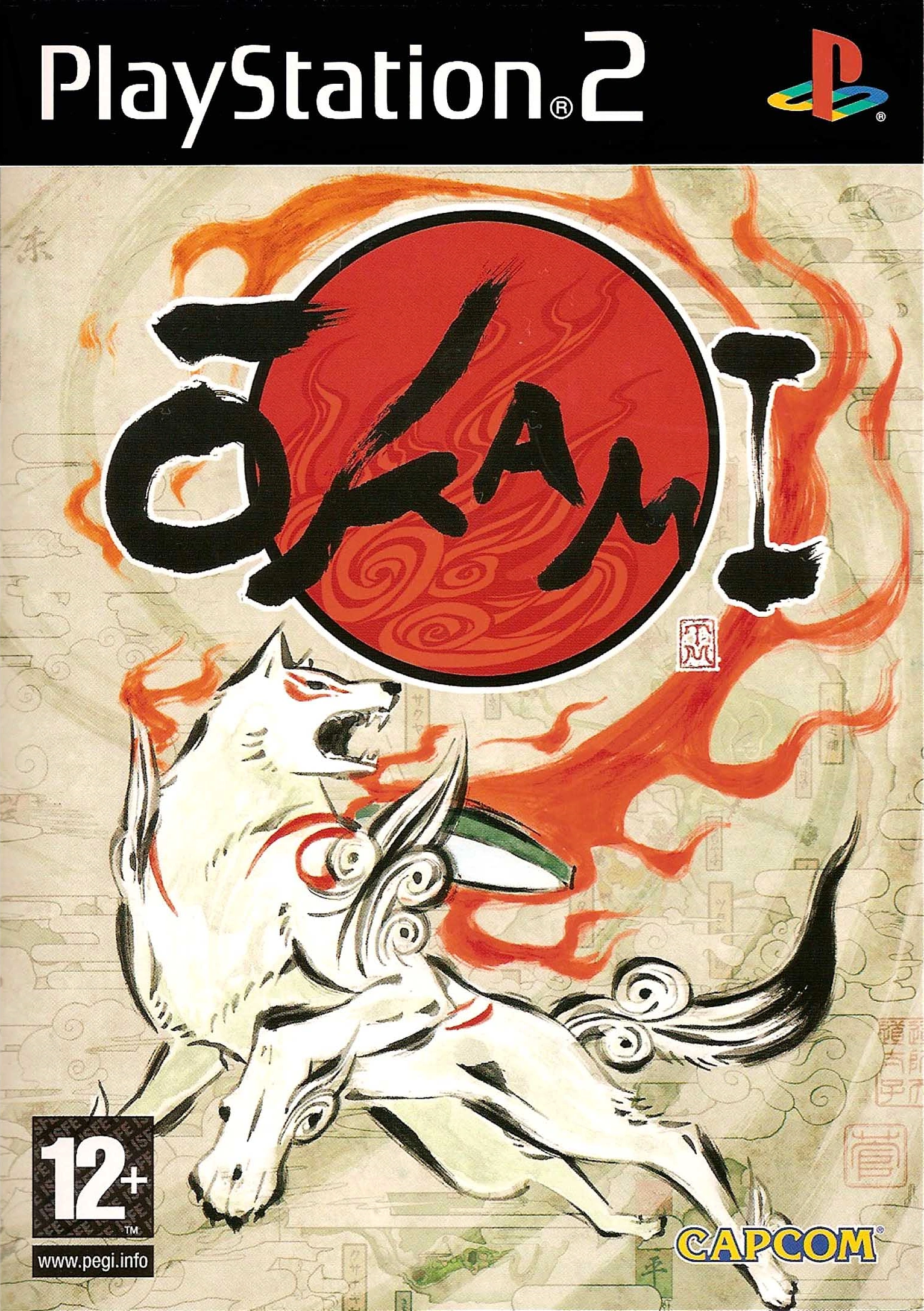 Okami PS2 Front Cover